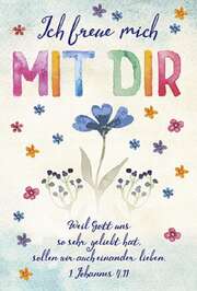 Faltkarte: Ich freue mich mit dir - Neutral Faltkarte: Ich freue mich mit dir - Neutral