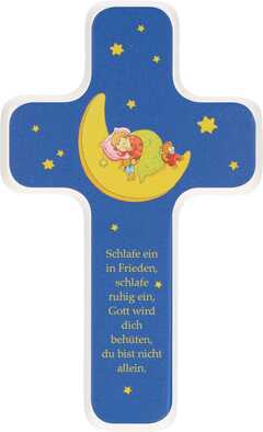 Holzkreuz für Kinder "Schlafe ein in Frieden"