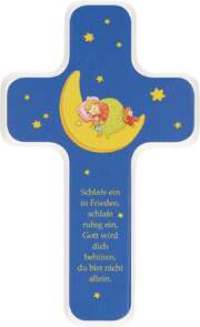 Sigrid Leberer - Holzkreuz für Kinder "Schlafe ein in Frieden" Holzkreuz für Kinder "Schlafe ein in Frieden"