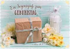 Postkartenserie "Segensgruß / Päckchen" - 12 Stück