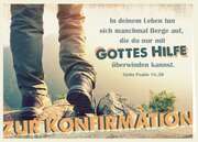 Faltkarte - Zur Konfirmation - Nur mit Gottes Hilfe Faltkarte - Zur Konfirmation - Nur mit Gottes Hilfe