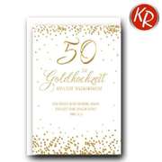 Faltkarte - Goldene Hochzeit Römer 12,12 Faltkarte - Goldene Hochzeit Römer 12,12