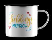 Emaille-Becher "Lieblingsmensch" Emaille-Becher "Lieblingsmensch"