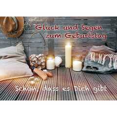 Postkarten: Glück und Segen zum Geburtstag, 4 Stück Postkarten: Glück und Segen zum Geburtstag, 4 Stück