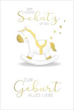 Faltkarte "Der kleine Schatz" - Geburt Faltkarte "Der kleine Schatz" - Geburt
