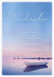 Faltkarte "Auf Wiedersehen / Boot" Faltkarte "Auf Wiedersehen / Boot"