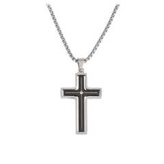 Halskette mit Anhänger Kreuz/Strass-Stein Halskette mit Anhänger Kreuz/Strass-Stein