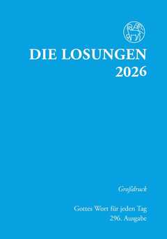 Losungen 2026 hellblau, Großdruck