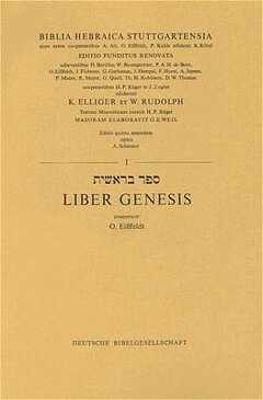 Biblia Hebraica Liber Genisis