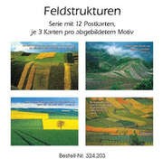 Postkartenserie Feldstruktur, 12 Stück Postkartenserie Feldstruktur, 12 Stück