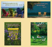 Postkartenserie Stühle, 12 Stück Postkartenserie Stühle, 12 Stück