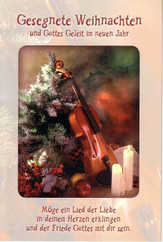 Faltkarte: Möge ein Lied der Liebe - Gesegnete Weihnachten