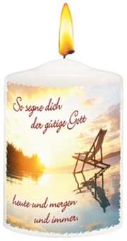 Foto-Kerze "So segne dich der gütige Gott"-Mini 12er Set Foto-Kerze "So segne dich der gütige Gott"-Mini 12er Set