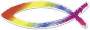 Aufkleber Regenbogenfisch (13 cm) Aufkleber Regenbogenfisch (13 cm)