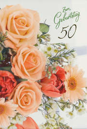 Faltkarten 50. Geburtstag - 5 Stück Faltkarten 50. Geburtstag - 5 Stück