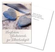 Herzlichen Glückwunsch zur Silberhochzeit - Faltkarte Herzlichen Glückwunsch zur Silberhochzeit - Faltkarte