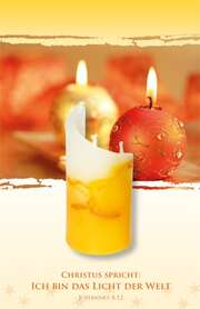 Candlecard "Christus spricht: Ich bin das Licht der Welt ..." Candlecard "Christus spricht: Ich bin das Licht der Welt ..."