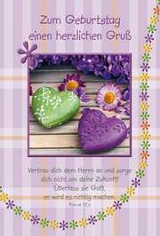 Faltkarte: Vertrau dich dem Herrn an - Geburtstag Faltkarte: Vertrau dich dem Herrn an - Geburtstag