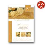 Grußkarte - Herzliche Segenswünsche zur goldenen Hochzeit Grußkarte - Herzliche Segenswünsche zur goldenen Hochzeit