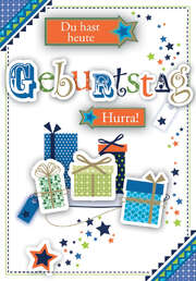 3D-Faltkarte "Du hast heute Geburtstag" - 5er-Pack 3D-Faltkarte "Du hast heute Geburtstag" - 5er-Pack