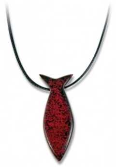 Halskette "Fisch" - rot