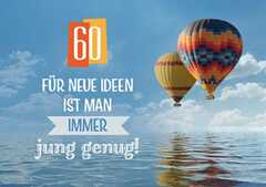 Zum 60. Geburtstag - Faltkarte Zum 60. Geburtstag - Faltkarte