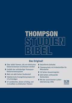 Thompson Studienbibel - ital. Kunstleder, blau, mit Reißverschluss