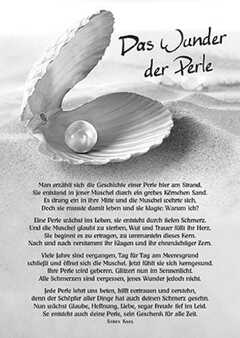 Postkarten Das Wunder der Perle, 4 Stück Sören Kahl sendbuch.de