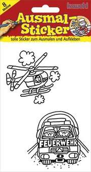 Ausmal-Sticker: Feuerwehr Ausmal-Sticker: Feuerwehr