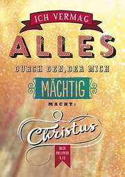 Postkarten: Ich vermag alles, 12 Stück Postkarten: Ich vermag alles, 12 Stück