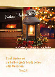Postkarten Weihnachten/Neujahr Laternen, 6 Stück Postkarten Weihnachten/Neujahr Laternen, 6 Stück