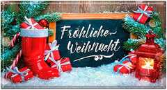 Schoko-Grüße "Fröhliche Weihnacht"