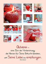 Ute Weiner - Postkarten: Advent - eine Zeit der Vorbereitung, 4 Stück Postkarten: Advent - eine Zeit der Vorbereitung, 4 Stück