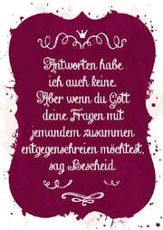 Postkarte "Antworten habe ich auch keine ..." - 10 Stk. Postkarte "Antworten habe ich auch keine ..." - 10 Stk.