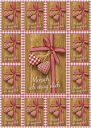 Aufkleber-Gruß-Karten: Mensch, ich mag dich - 12 Stück Aufkleber-Gruß-Karten: Mensch, ich mag dich - 12 Stück