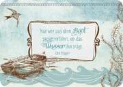 Ute Mayer - Nur wer aus dem Boot steigt - Postkarte Nur wer aus dem Boot steigt - Postkarte